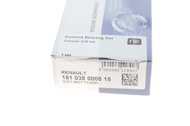 181038000815 NE/NPR Panewki korbowodowe wału korbowego, zestaw, 1. naprawa (+0,25)