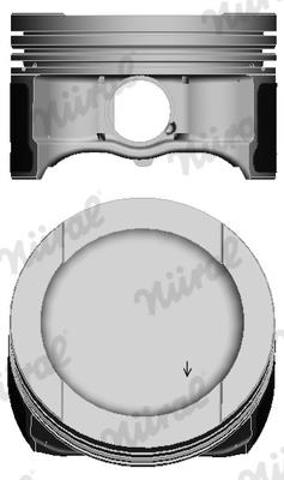 8714830700 Nural Tłok, komplet na 1 cylinder, 2. naprawa (+0,50)