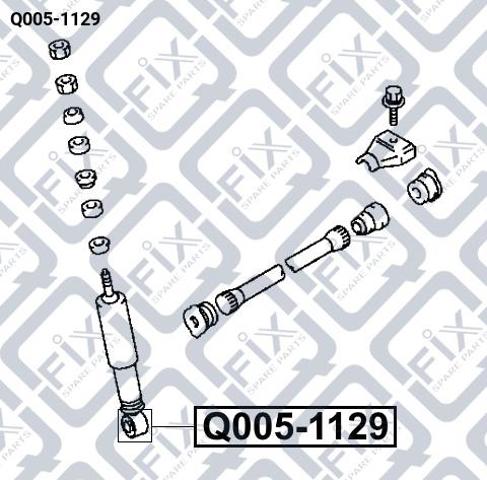 Silentblock amortyzatora przedniego Q-fix Q0051129