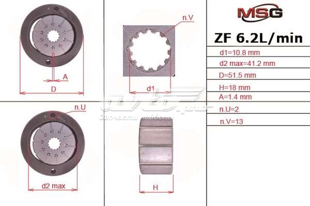 Wirnik pompy wspomagania hydraulicznego do BMW X5 (E53)