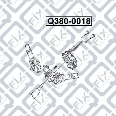 Q3800018 Q-fix Pierścień kontaktowy AIRBAG, taśma kierownicy