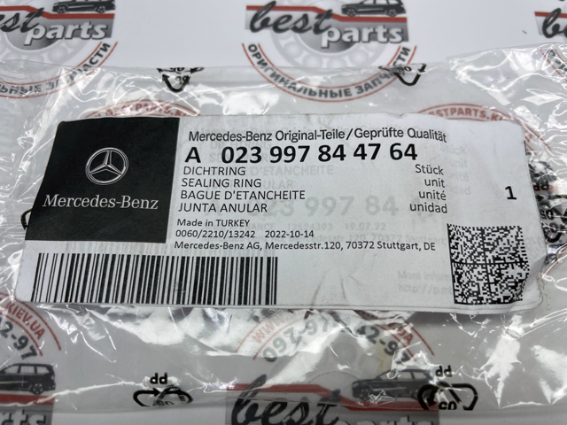 Do koszyka A023997844764 Mercedes Uszczelniacz wału korbowego przedni