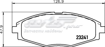 NP6006 Nisshinbo klocki hamulcowe przednie tarczowe