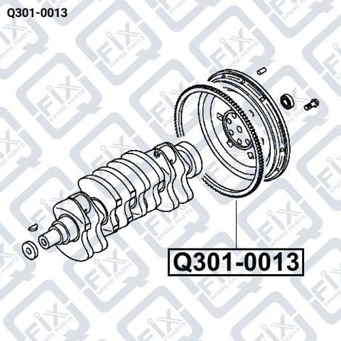 Wieniec koła zamachowego Mitsubishi L 200 III ulec poprawie (K60, K70) (1996 - 2007) cena, od 39,12 USD