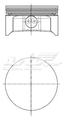 Tłok, komplet na 1 cylinder, 2. naprawa (+0,50) Nural 8714120700 cena, od 81,53 USD