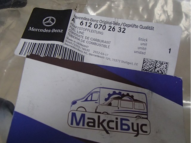 6120702632 Mercedes Rurka paliwa, zwrotna od wtryskiwaczy