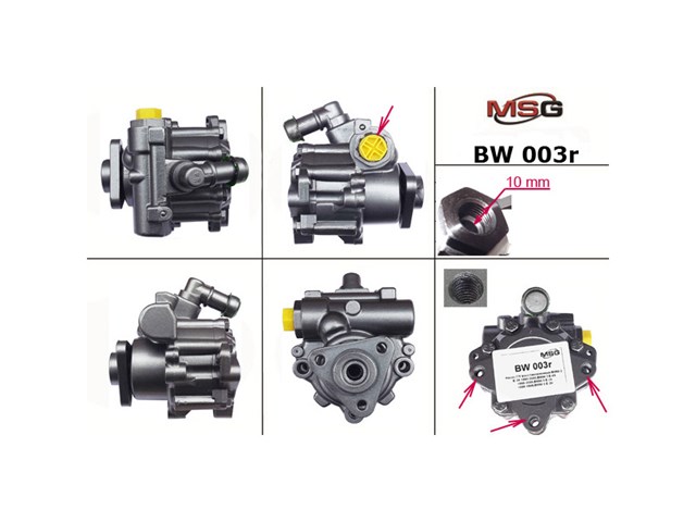 Pompa wspomagania hydraulicznego kierownicy BW003R MSG Rebuilding
