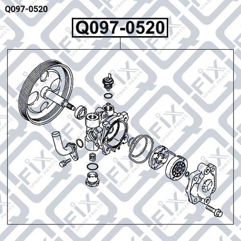 Do koszyka Q0970520 Q-fix Pompa wspomagania hydraulicznego kierownicy