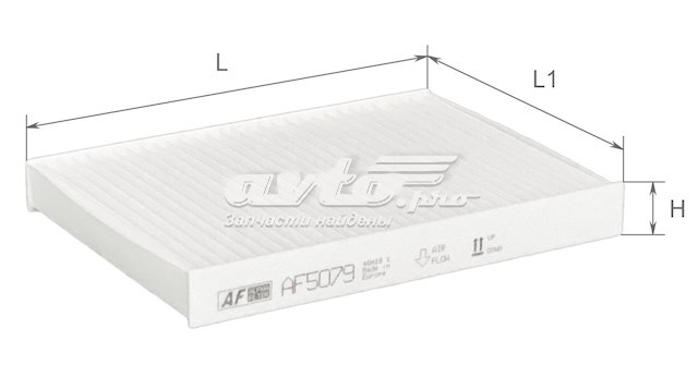 Do koszyka AF5079 Alpha Filter Filtr kabiny