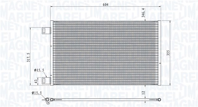 BC860 Magneti Marelli Chłodnica klimatyzacji