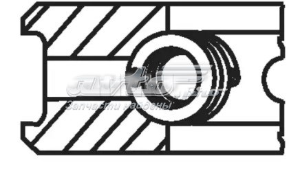 007RS001060N0 Mahle Original Pierścienie tłokowe na 1 cylinder, STD.