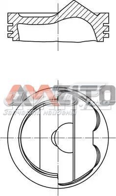 Do koszyka 028PI00125000 Mahle Original Tłok, komplet do jednego cylindru, STD
