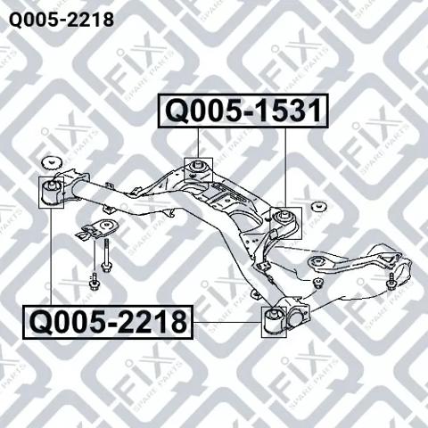 Silentblock tylnej belki Q-fix Q0052218