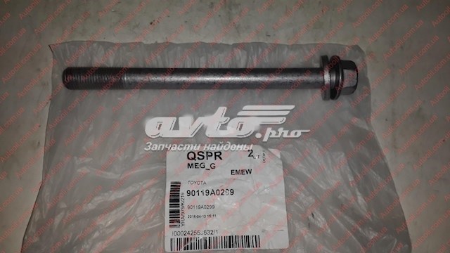90119A0299 Toyota Śruba mocowania wahacza przedniego, dolnego