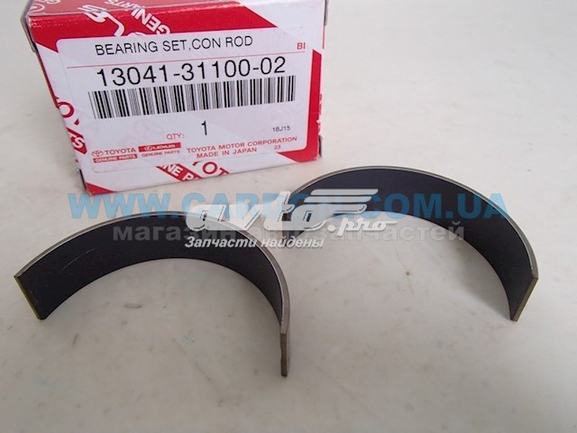 Panewki korbowodowe wału korbowego, zestaw, standardowe (STD) Toyota 130413110002 cena, od 12,85 USD