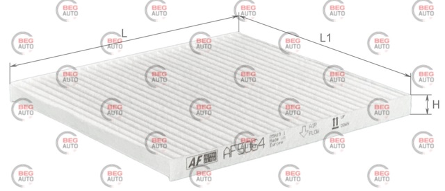 Filtr kabiny Alpha Filter AF5064 cena, od 6,84 USD