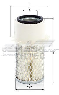 Do koszyka C934X Mann-Filter Filtr powietrza