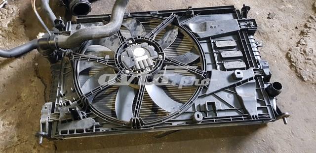 Do koszyka 9805897480 Peugeot/Citroen Dyfuzor chłodnicy, w komplecie z silnikiem i wirnikiem