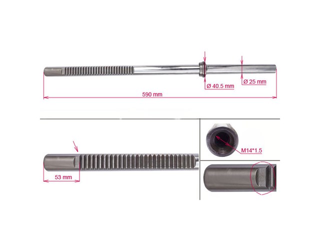 Listwa kierownicza (maglownica) MSG Rebuilding FO212R