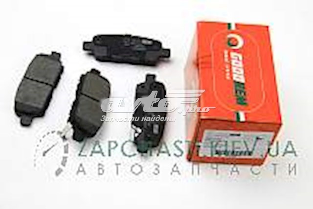 Okładziny (klocki) do hamulców tarczowych tylne Goodrem RM1240