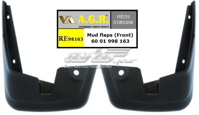 Do koszyka 6001998163 Renault (RVI) Chlapacze przednie, zestaw