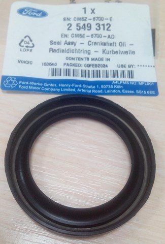 Uszczelniacz wału korbowego przedni 2549312 Ford