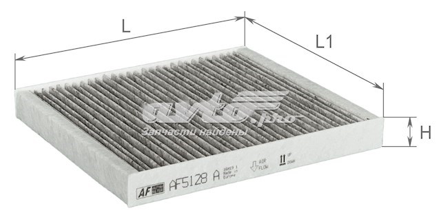 Filtr kabiny Alpha Filter AF5128A cena, od 9,09 USD