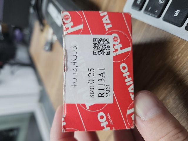 R113A1025 Taiho Panewki korbowodowe wału korbowego, zestaw, 1. naprawa (+0,25)