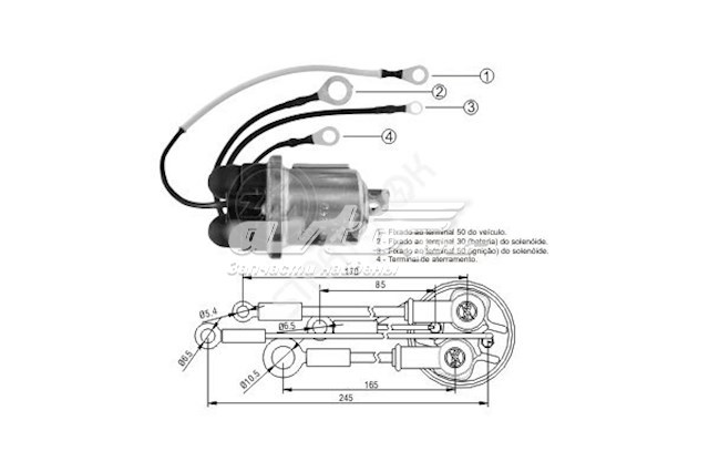 ZM2409 ZM elektromagnes rozrusznika