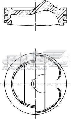 Tłok, komplet do jednego cylindru, STD 028PI00125000 Mahle Original
