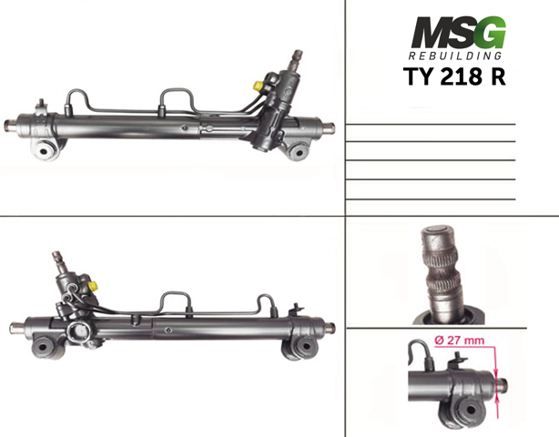 TY218R MSG Rebuilding Listwa kierownicza (maglownica)