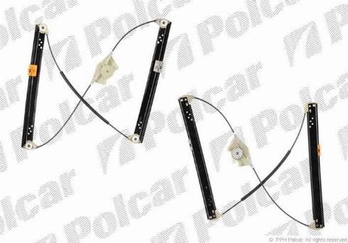 Mechanizm podnoszenia szyby drzwi przednich prawych 9580PSG2 Polcar