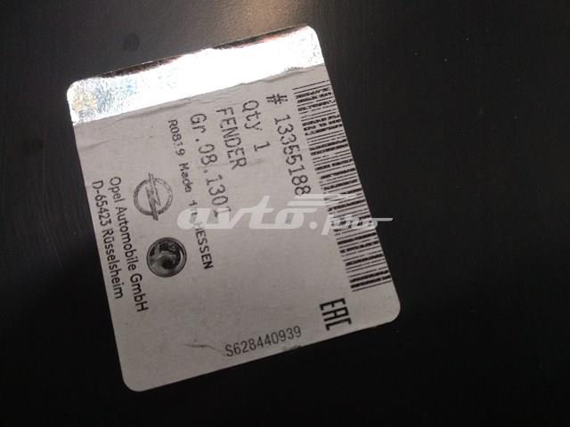 Do koszyka Błotnik przedni prawy Opel Zafira C P12