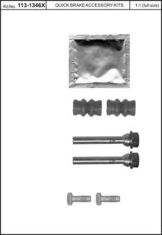 QB1131346X Quick Brake Zestaw naprawczy zacisku hamulcowego tylnego