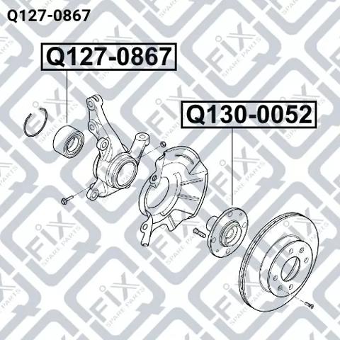 Łożysko piasty przedniej Q1270867 Q-fix