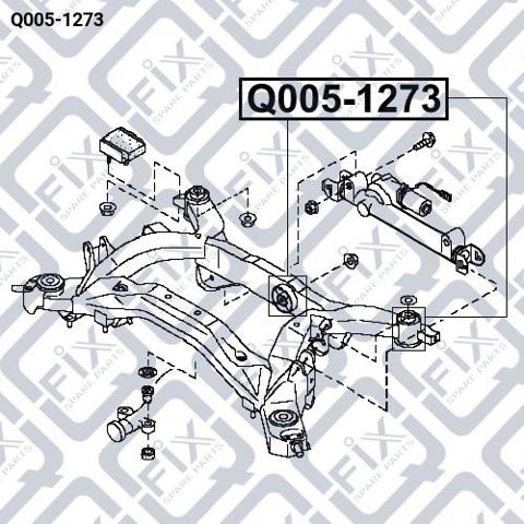 Q0051273 Q-fix Silentblock tylnej belki