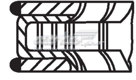 028RS001260N0 Mahle Original Pierścienie tłokowe na 1 cylinder, STD.