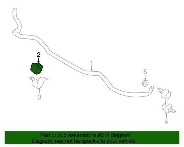 Do koszyka 20414SG001 Subaru Tuleja stabilizatora przedniego