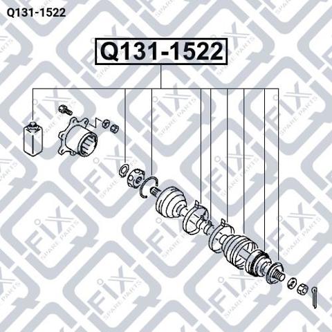 Półoś tylna Mitsubishi Montero SPORT SUV (K8, K9) (2000 - 2004) cena, od 213,02 USD