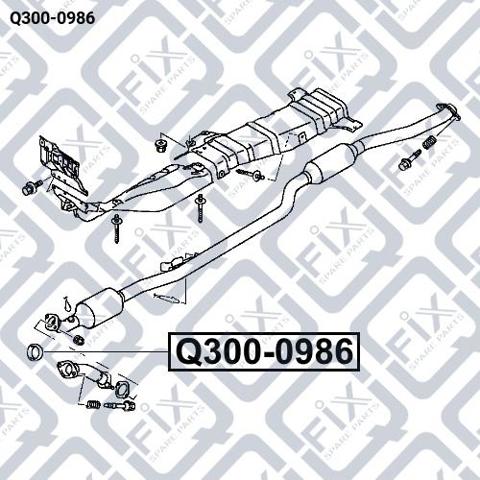 Do koszyka Q3000986 Q-fix Pierścień kolektora wydechowego