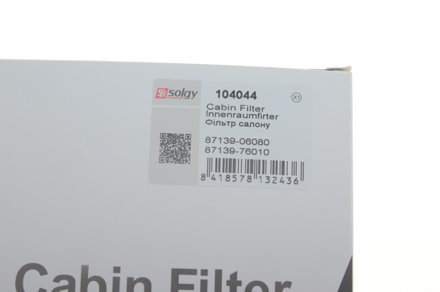 Filtr kabiny Solgy 104044 cena, od 7,86 USD
