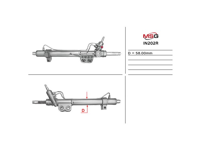 Listwa kierownicza (maglownica) MSG Rebuilding IN202R cena, od 388,92 USD