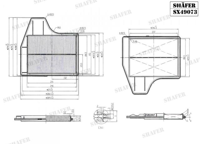 Filtr powietrza SX49073 Shafer