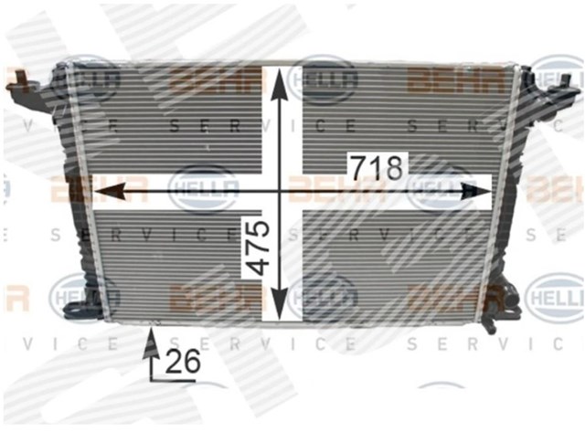 Chłodnica silnika RA606573H Signeda