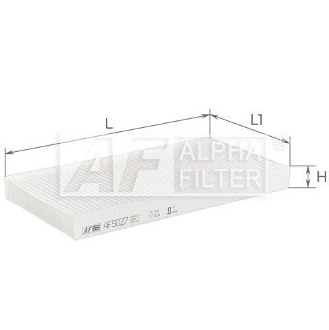 Do koszyka AF5027 Alpha Filter Filtr kabiny