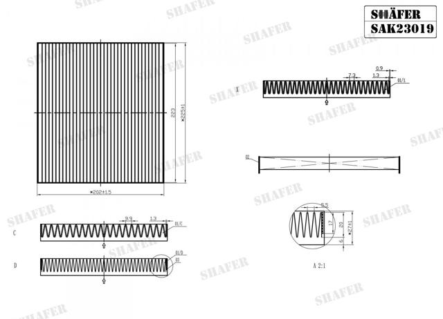 SAK23019 Shafer Filtr kabiny