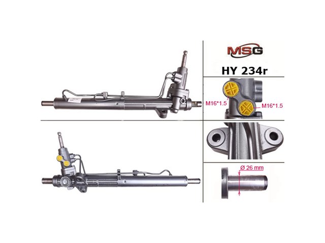 Listwa kierownicza (maglownica) MSG Rebuilding HY234R