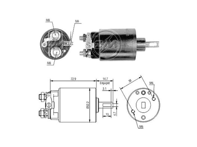 Zestaw naprawczy elektromagnesu rozrusznika do BMW 5 (E34)