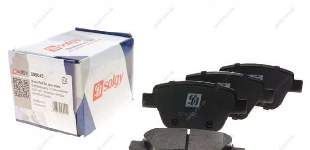 Do koszyka 209046 Solgy Okładziny (klocki) do hamulców tarczowych tylne