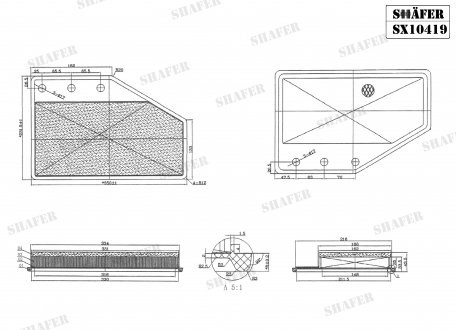 SX10419 Shafer Filtr powietrza